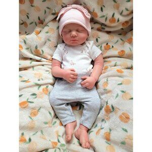 🆕12 inch Full Body Silicone Realistic Sleeping Newborn Baby Girl Reborn Dolls